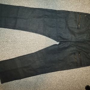 Mens CHAMS premium black jeans size 42x32